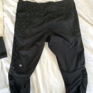 Lulu Lemon Cropped Cheetah Leggings